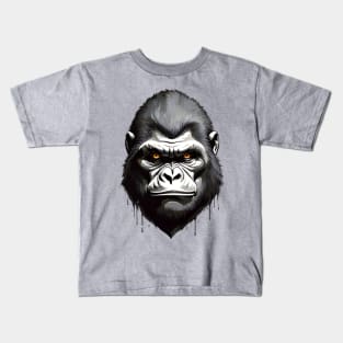 Angry Silverback Gorilla: Unleash the Power of Nature! Kids T-Shirt